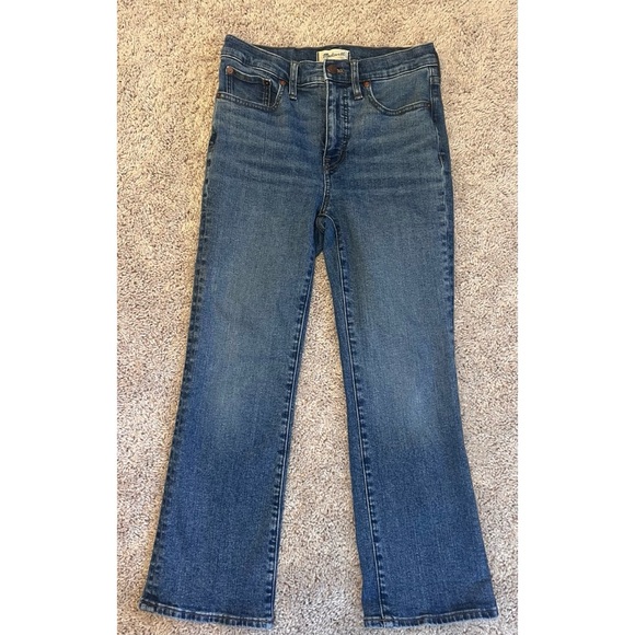 Madewell Cali Demi-Boot Cropped Jeans Size 27Petite - Picture 5 of 9